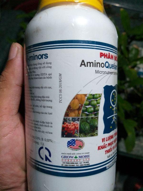 phân bón lá vi lượng amino quelant minos 500ml