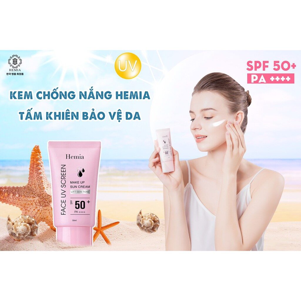 Kem chống nắng Hemia nhập khẩu chính hãng Hàn Quốc