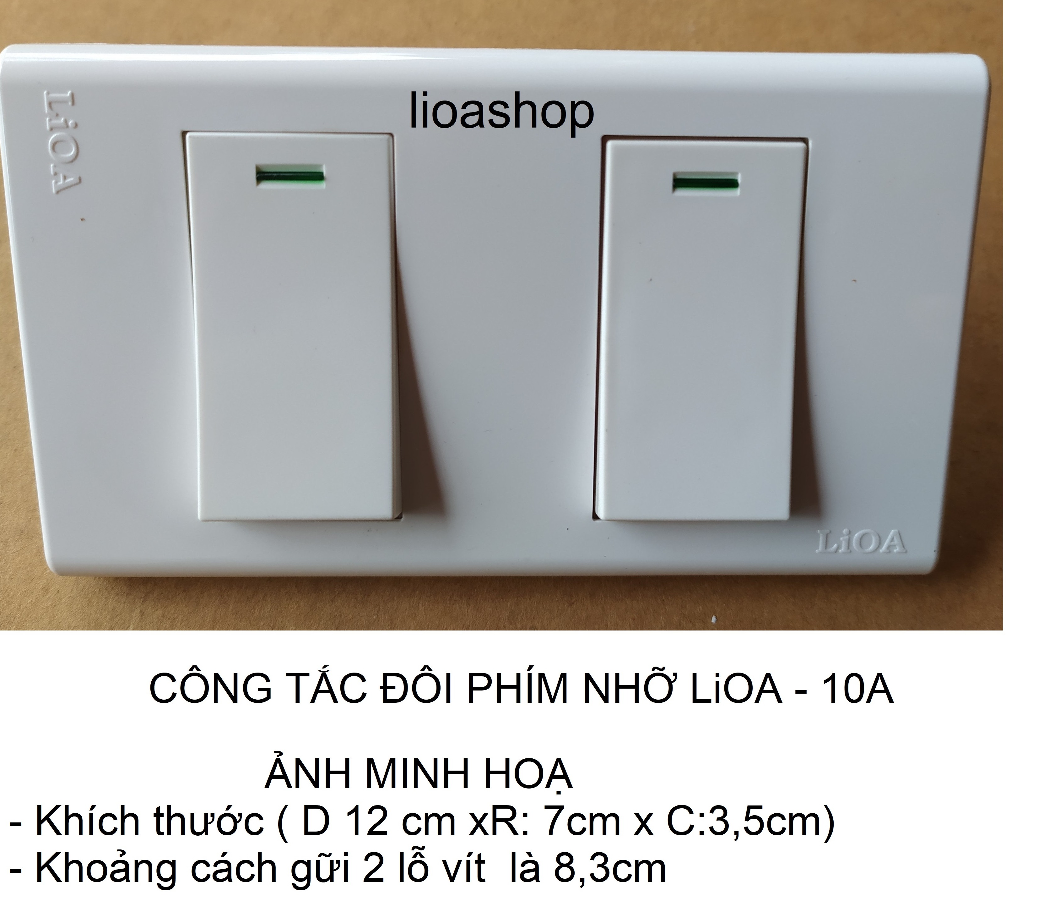 CÔNG TẮC ĐÔI 1 CHIỀU VÀ 2 CHIỀU LiOA PHÍM NHỠ