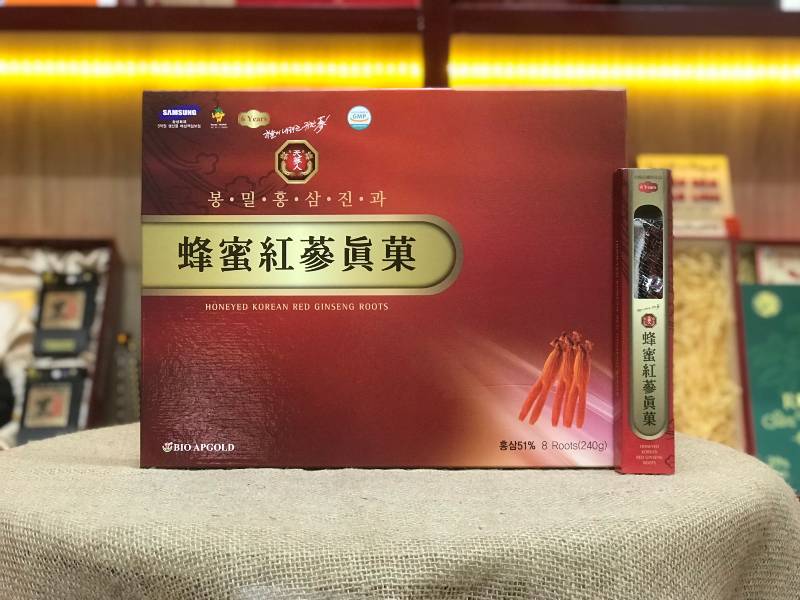 {HÀNG CÔNG TY} Sâm củ tẩm mật ong Bio Apgold Hàn Quốc (240g)