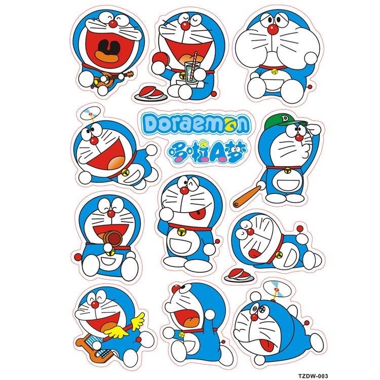 Set hình dán doremon cán pvc CHỐNG THẤM NƯỚC- sticker doraemon
