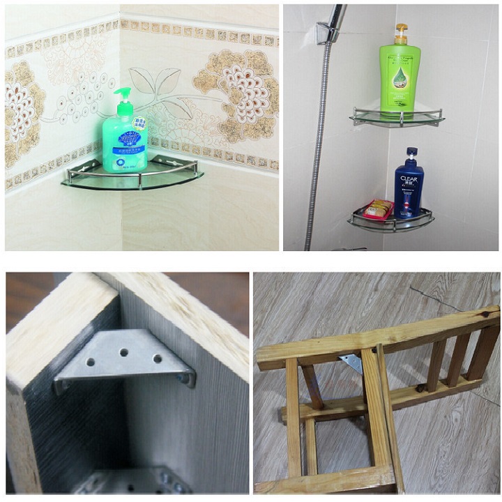 COMBO 2 CÁI CÙNG LOẠI. EKE. PAT ĐỠ INOX 90 ĐỘ GẮN TƯỜNG LÀM KỆ ĐA NĂNG, KÍCH THƯỚC 5cm,10.5cm,17.5cm,27.5cm