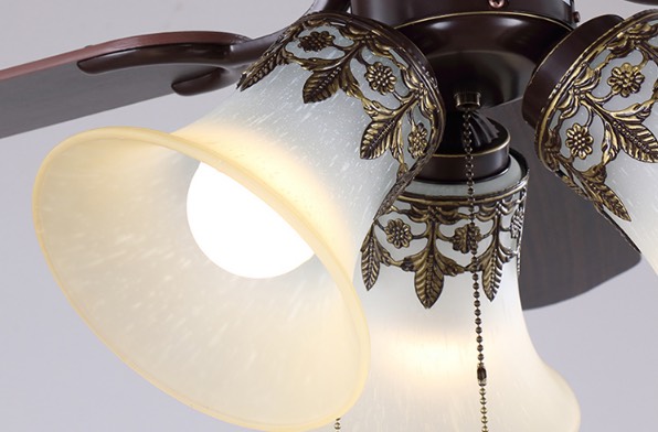 Ceiling fan motor DC, capacity 90W, LED lights, with remote (Remote Control) [warranty 5 years]
