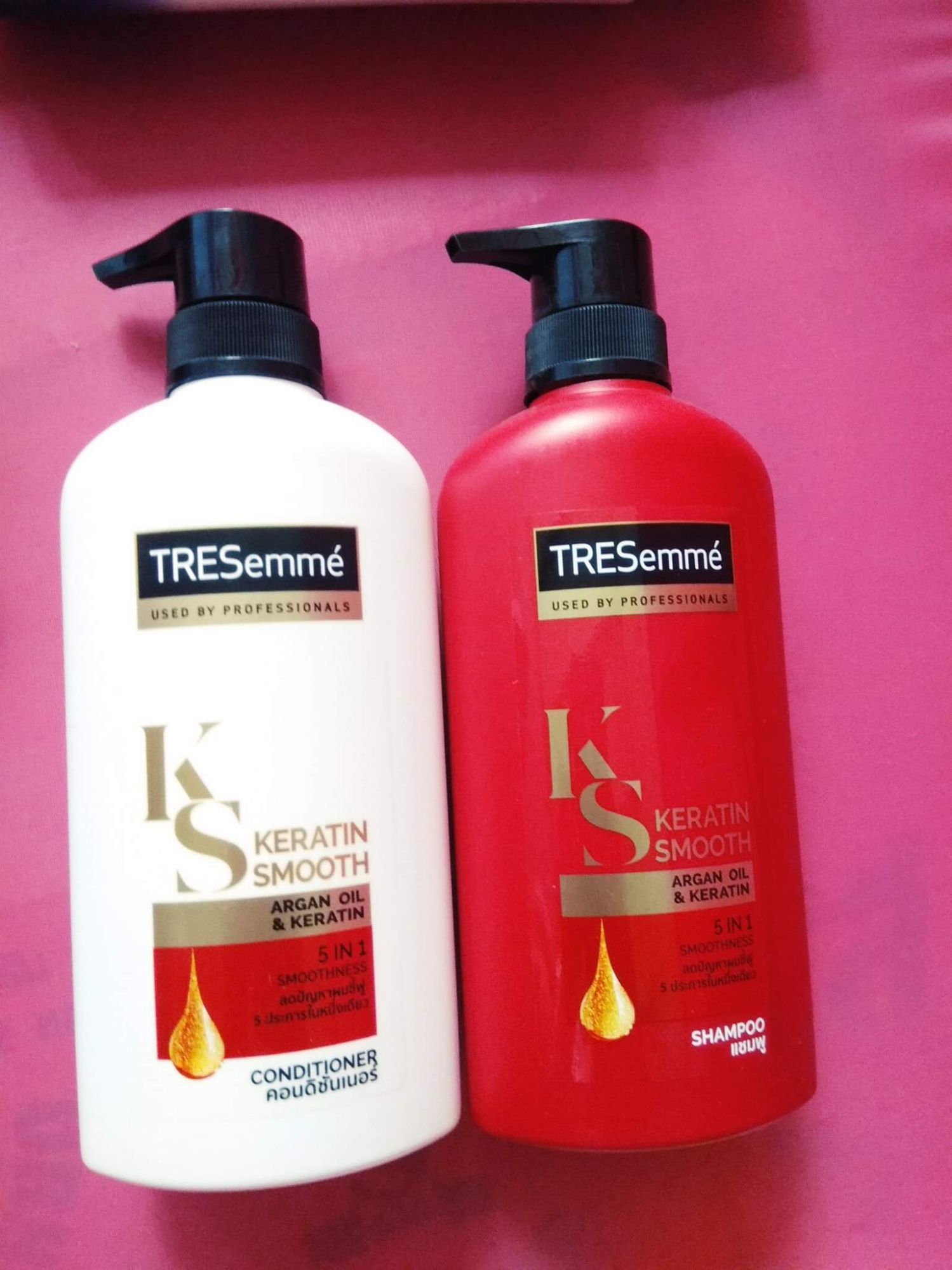 Dầu gội Tresemme Thái Lan 450ml màu đỏ Keratin Smooth