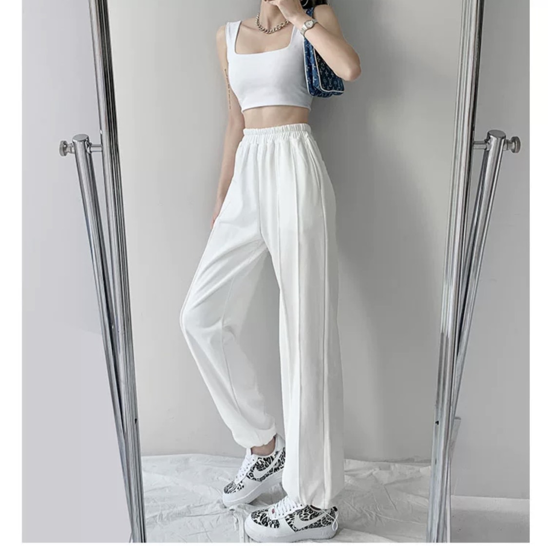 Áo Croptop Cổ Vuông 2 Dây_Áo Croptop [Video+Ảnh Thật]