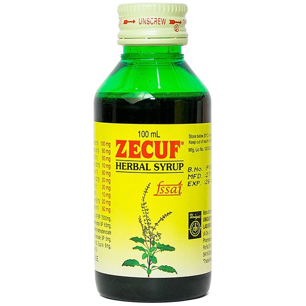 Zecuf - Siro ho thảo dược (Chai 100ml)