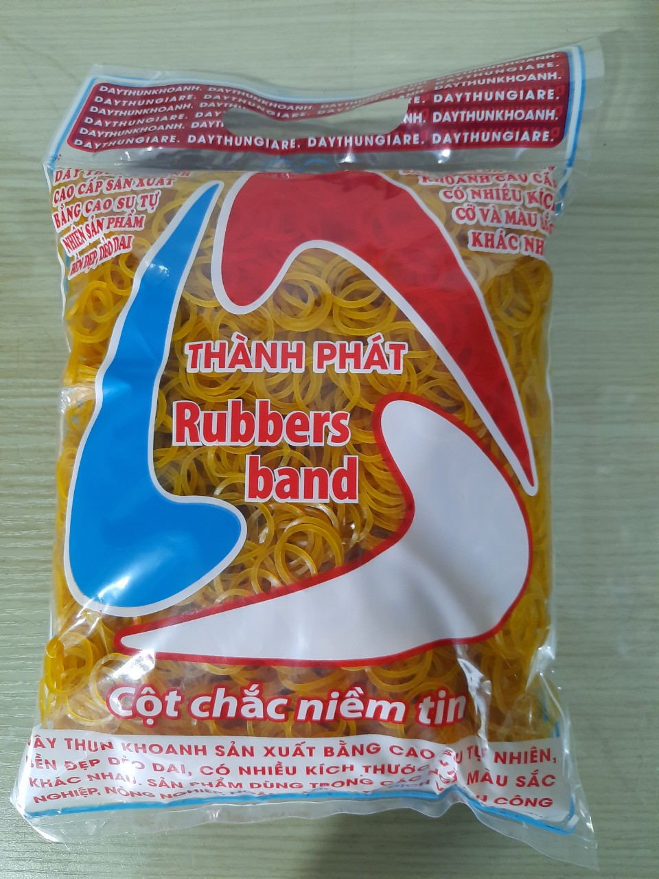 Bịch 0.5 Kg Dây thun / chun vàng dẻo dai Thành Phát
