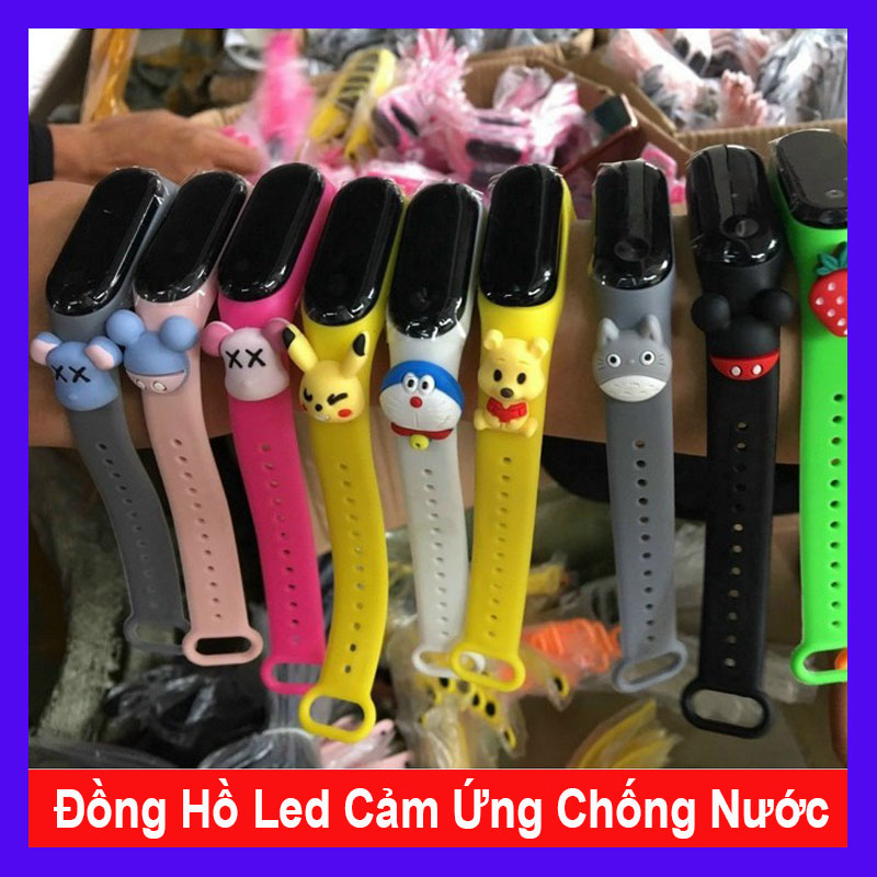 Đồng hồ điện tử cho trẻ em mới đồng hồ đeo tay led cảm ứng thể thao chống nước