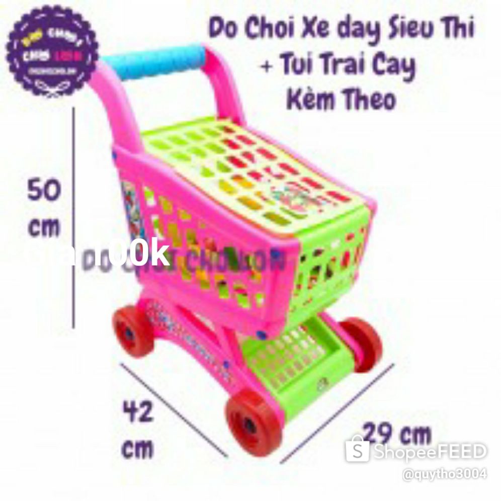 xe day sieu thi kem do choi