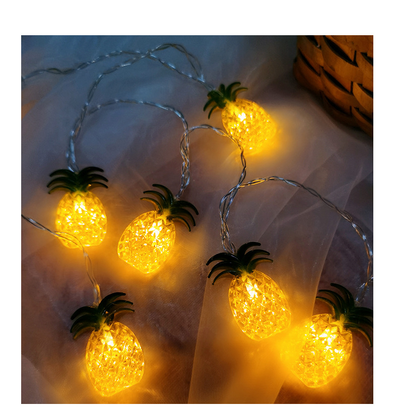 Dây đèn LED trái thơm trang trí nhà cửa