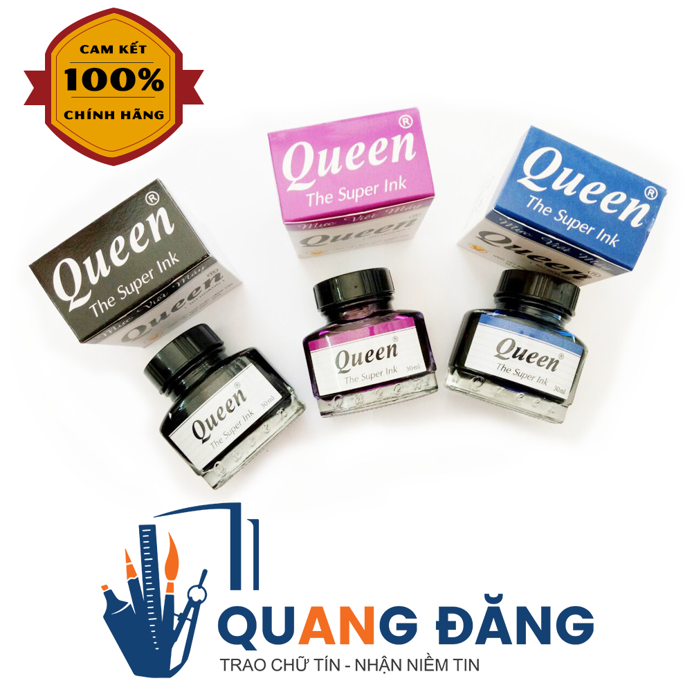 Mực Queen 30ml Các Màu (Mực Viết Máy Queen)