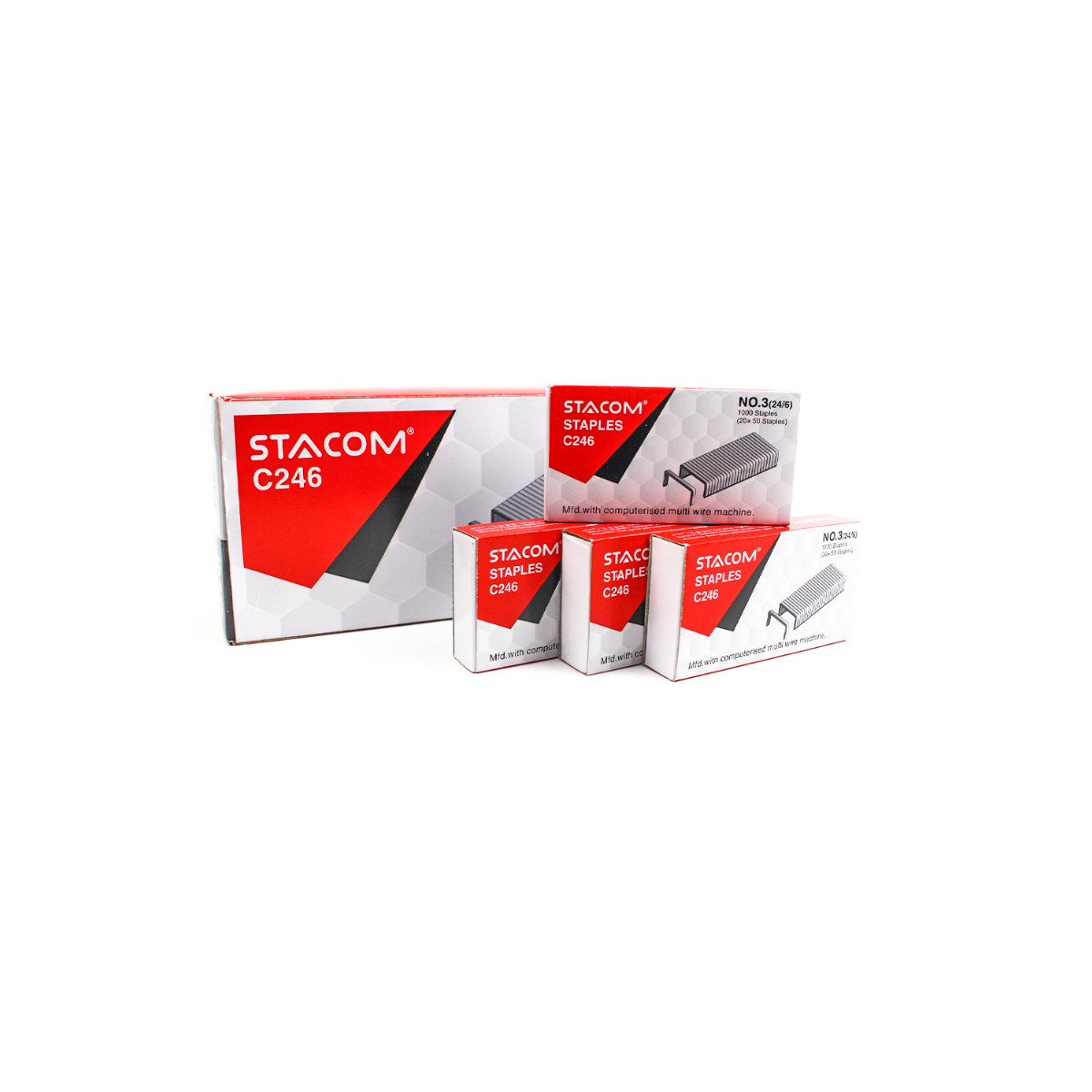 Kim Bấm No.3 (24/6) STACOM - Hộp Lớn 10 Hộp Nhỏ