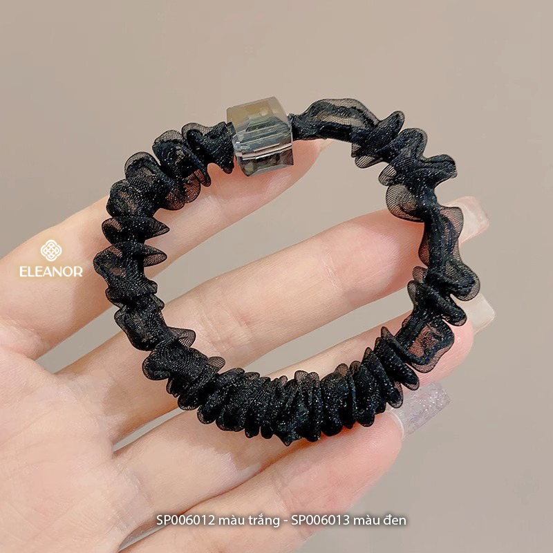 Dây buộc tóc nữ Eleanor Accessories dây cột tóc mặt đính đá phụ kiện tóc 6012