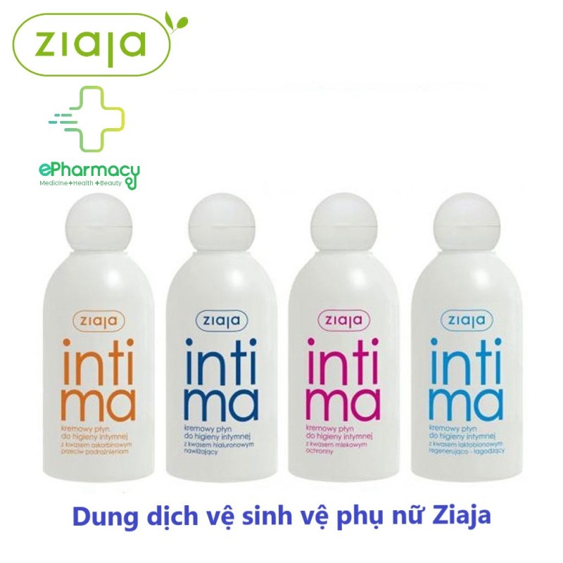 Intima Dung dịch vệ sinh nữ dạng sữa dịu nhẹ giúp trẻ hóa vùng kín - Intima Ziaja 200ml cao cấp