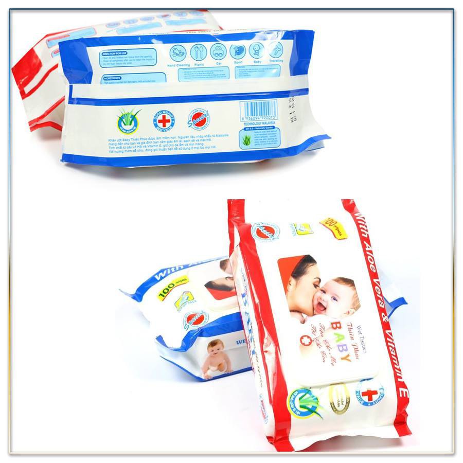 [Mã FMCG10K giảm 10K đơn 20K] Set 2 Gói khăn Ướt Thiên Phúc