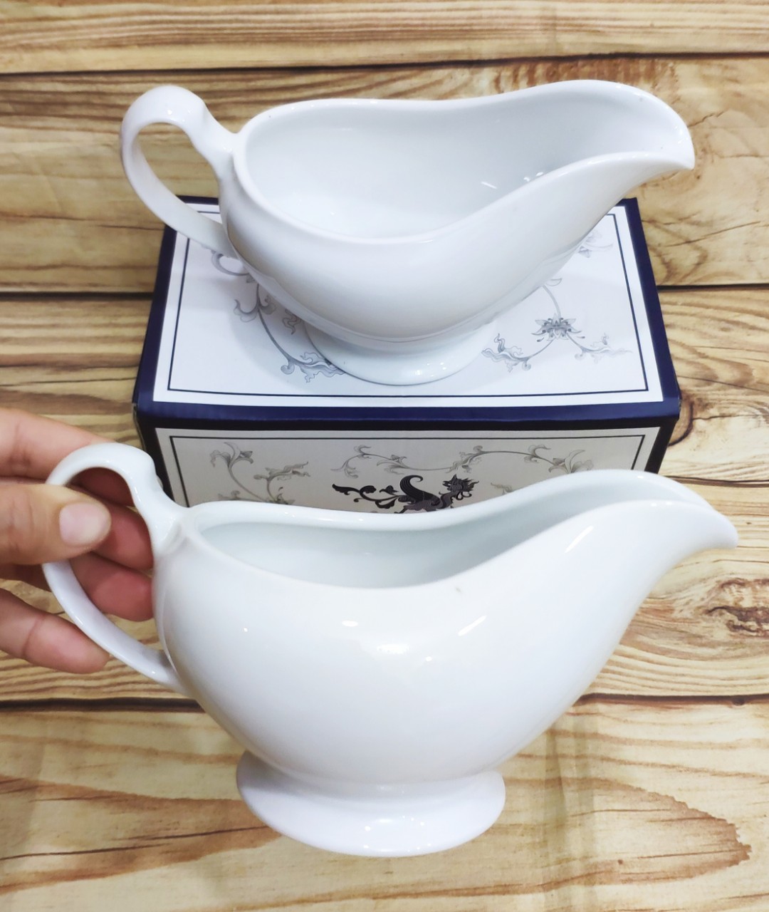 Bình đựng nước sốt sứ Minh Long - bình đựng nước sốt sứ minh long