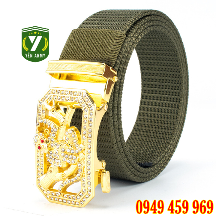 Dây Lưng Lính - Thắt Lưng Lính Mỹ - Dây Nịt Vải Bố Xịn
