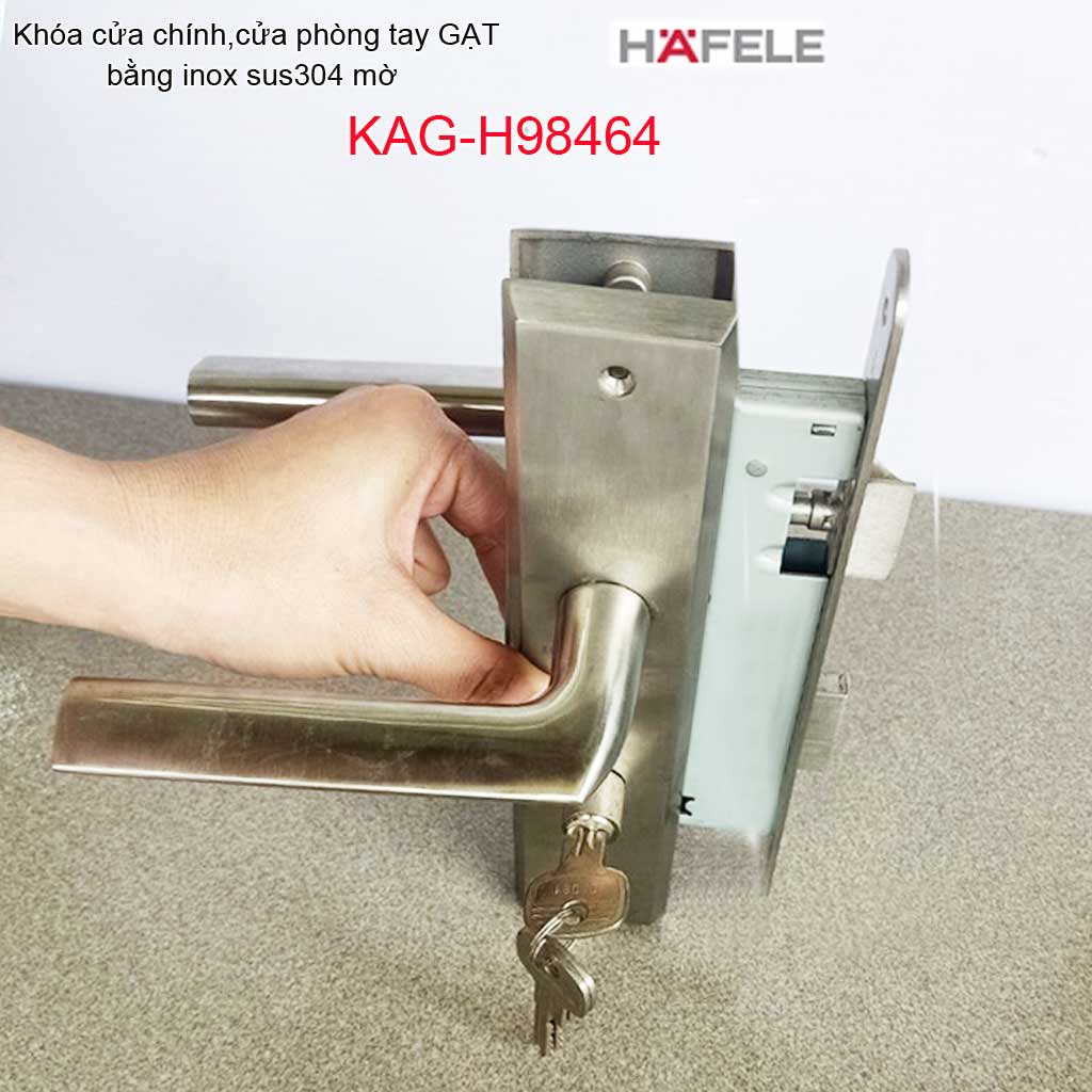 [HCM]Khóa  cửa tay gạt Hafele Khóa cửa chính khóa cửa 4 cánh KAG-H98464