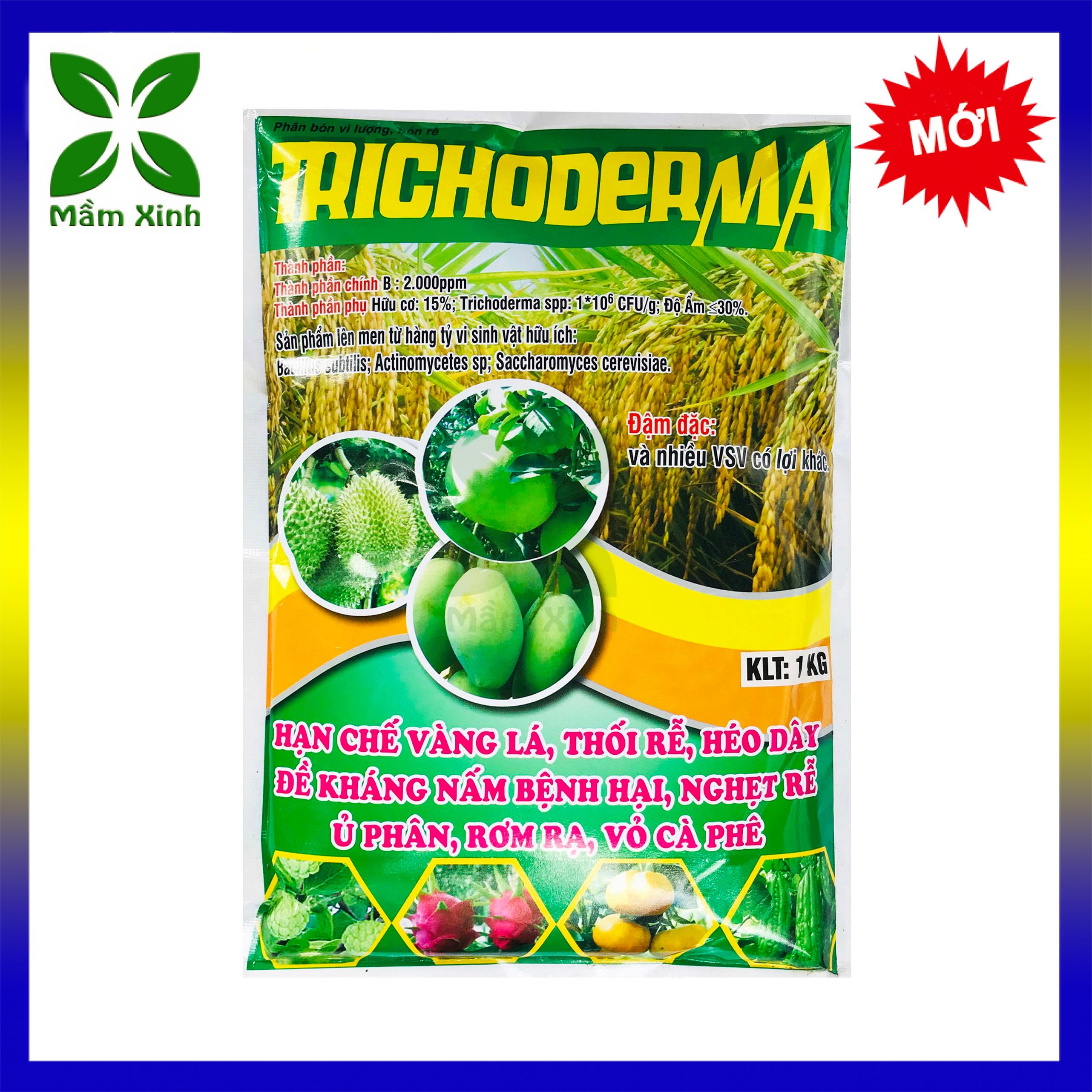 1KG TRICHODERMA dùng ủ phân hữu cơ, ủ rơm rạ, ủ phân rác nhà bếp với lượng bào tử nấm tricoderma hàm lượng cao, ngăn mùi hôi khi ủ phân