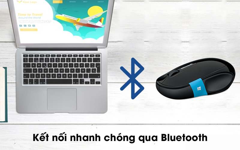 Chuột Bluetooth Microsoft Sculpt Comfort Đen