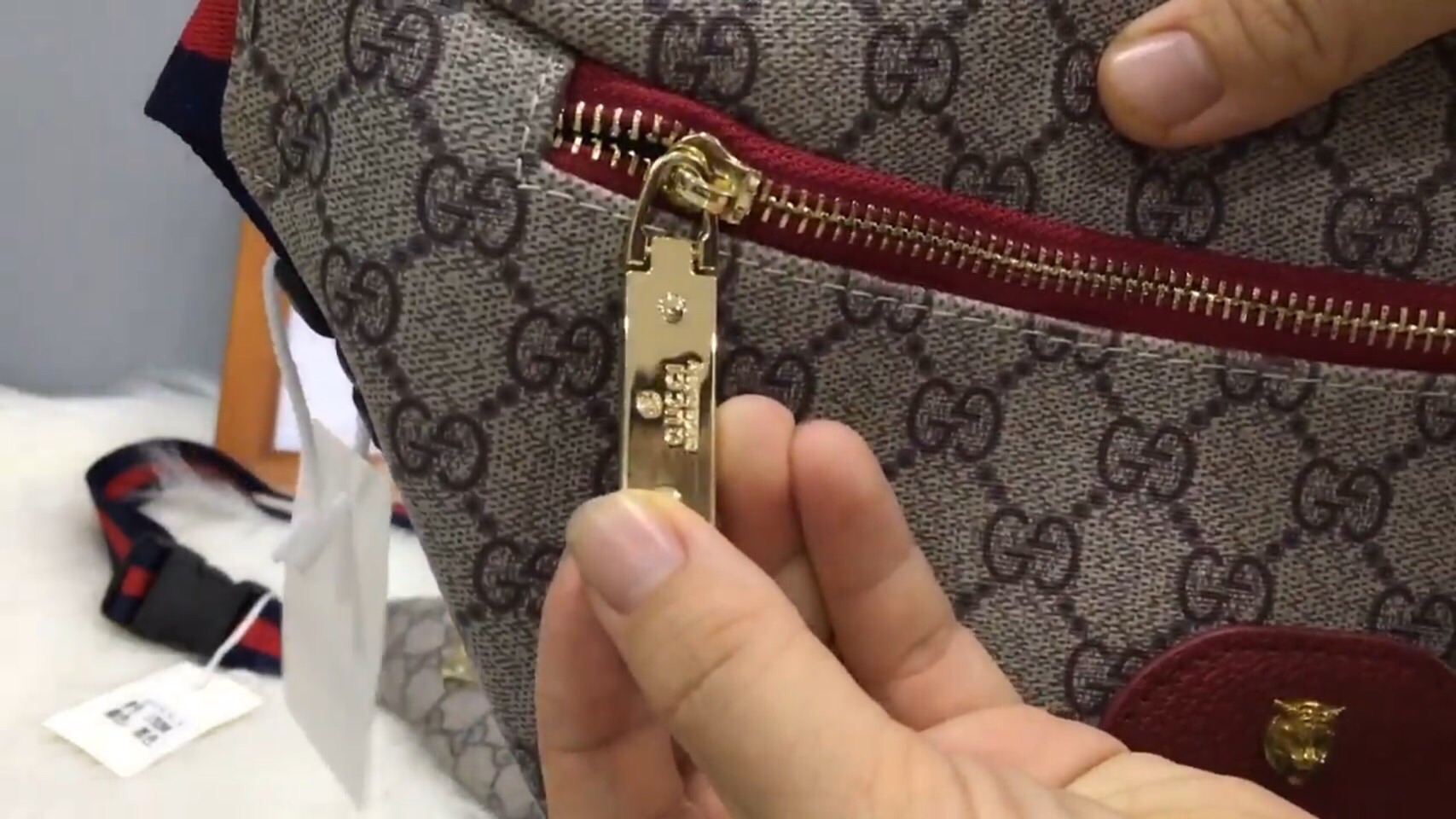 [HCM]Túi bao tử / đeo chéo Gucci đầu hổ Size 22