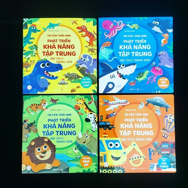Sách - Tìm kiếm thông minh,phát triển khả năng tập trung 4 cuốn( dành cho bé 2-6 tuổi)