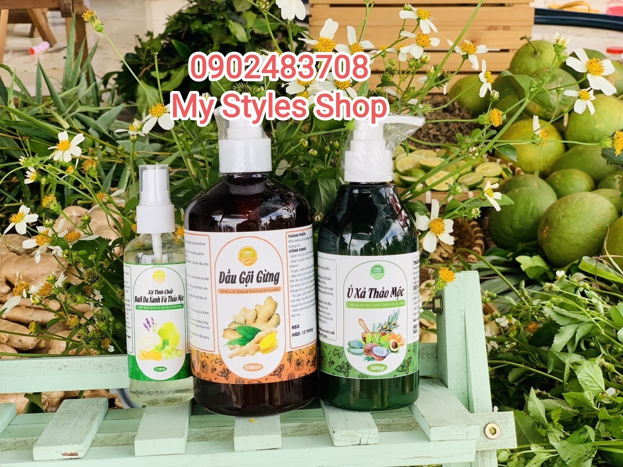 Dầu gội thảo mộc, dưỡng sinh ( loại bỏ gàu, nấm ngứa, giảm gãy rụng tóc)