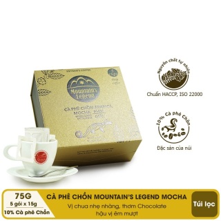 Cà phê chồn phin giấy Arabica( Mocha) Hộp 75 gam thumbnail