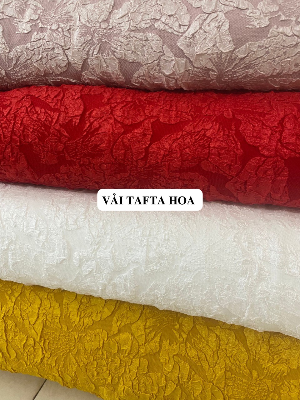 Vải Gấm Tafta Hoa 2023