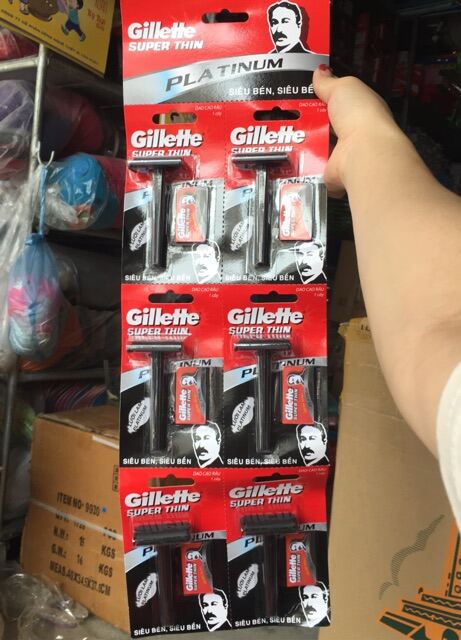 dao cạo râu gillette 1 vỉ ( 6cây)