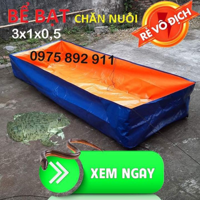 BỂ BẠT NUÔI ỐC , ẾCH ,CÁ , RUỒI LÍNH ĐEN - LOẠI 1