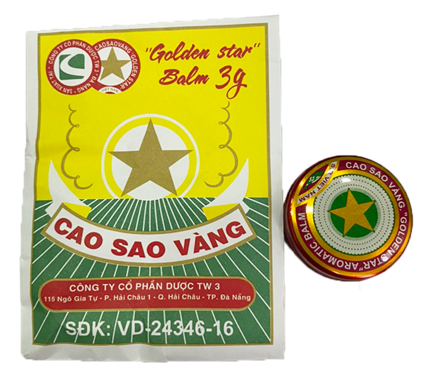 Dầu cao sao vàng Golden Star 3g