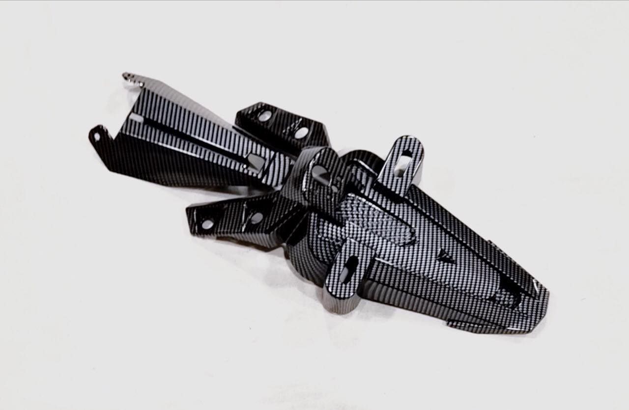 Dè malay K2 cho ex150 ( đen vs carbon )
