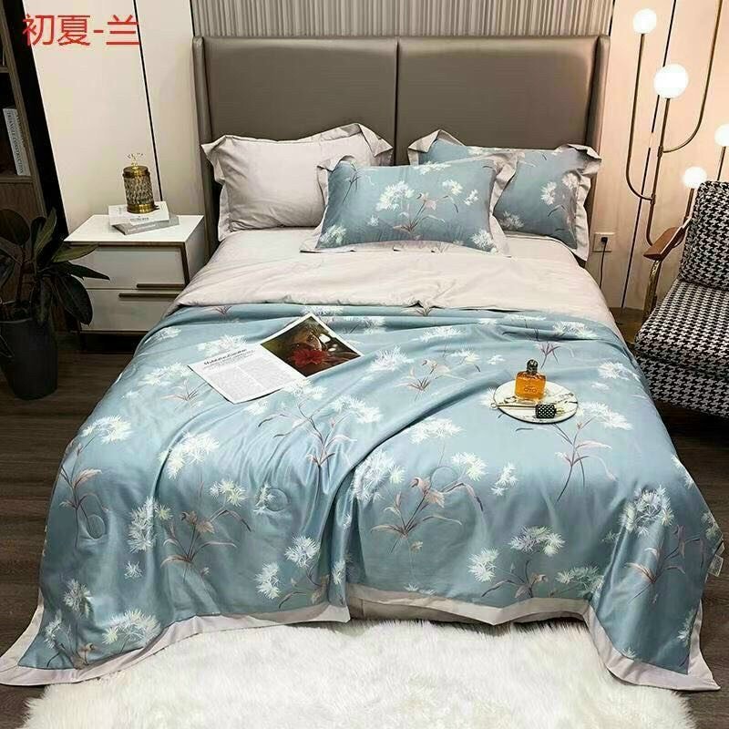 [HCM]Chăn lụa [CAO CẤP] chăn hè lụa thái chăn cotton lụa kích thước 2mx2m2 - Chăn nằm điều hòa chăn lụa thái siêu mềm mịn mát