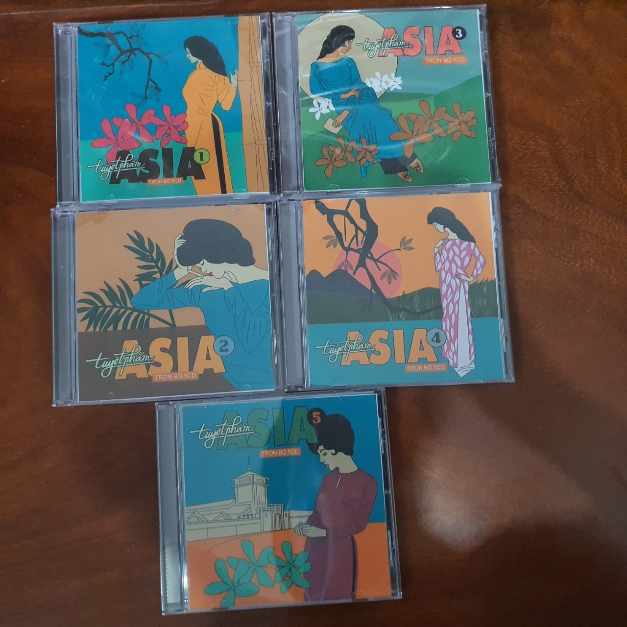 Bộ 5 đĩa cd tuyệt phẩm asia