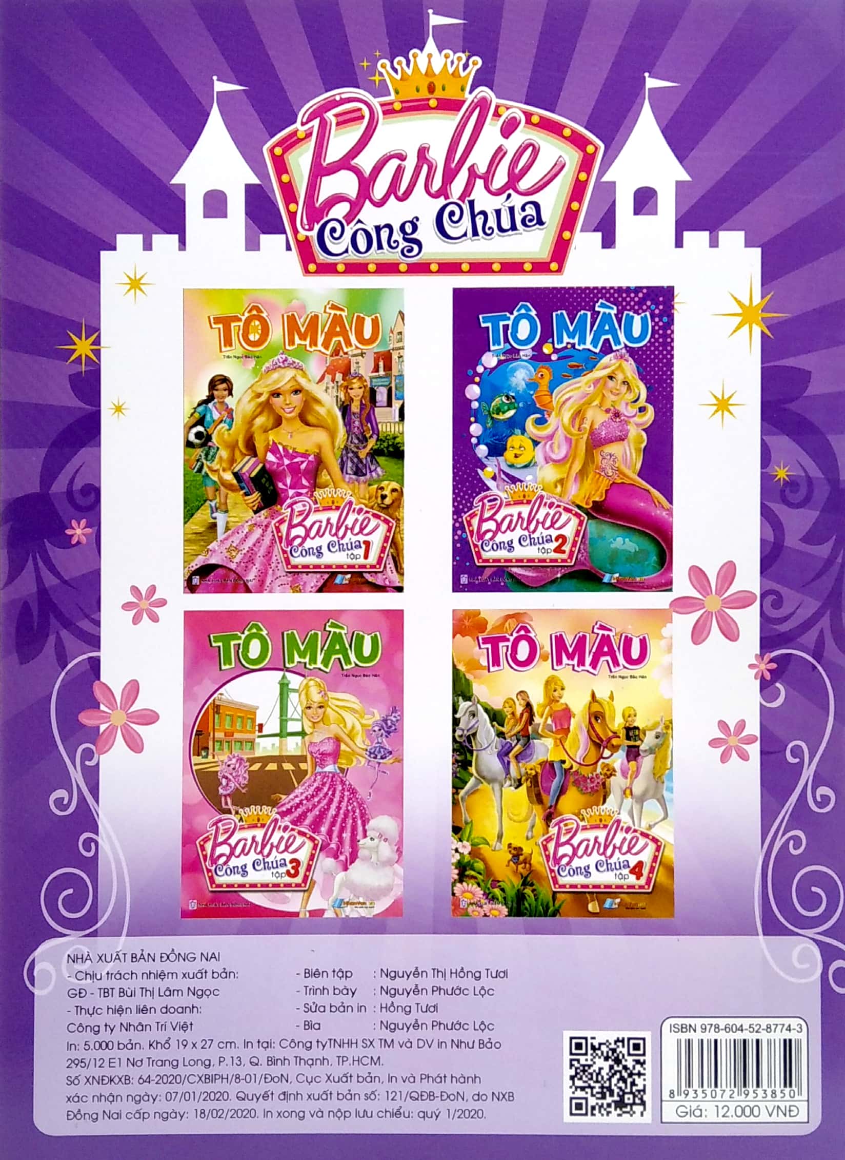 Sách Fahasa - Tô Màu Barbie Công Chúa - Tập 2