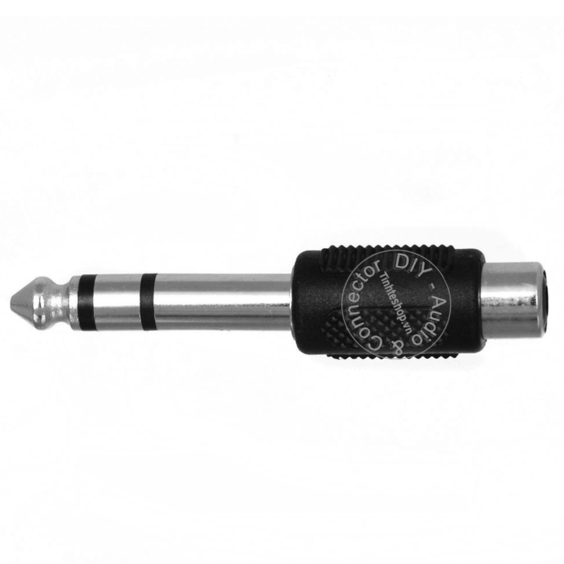 Jack 1/4 ra RCA - Đầu chuyển 6.5mm TRS sang AV cái 2 chiếc