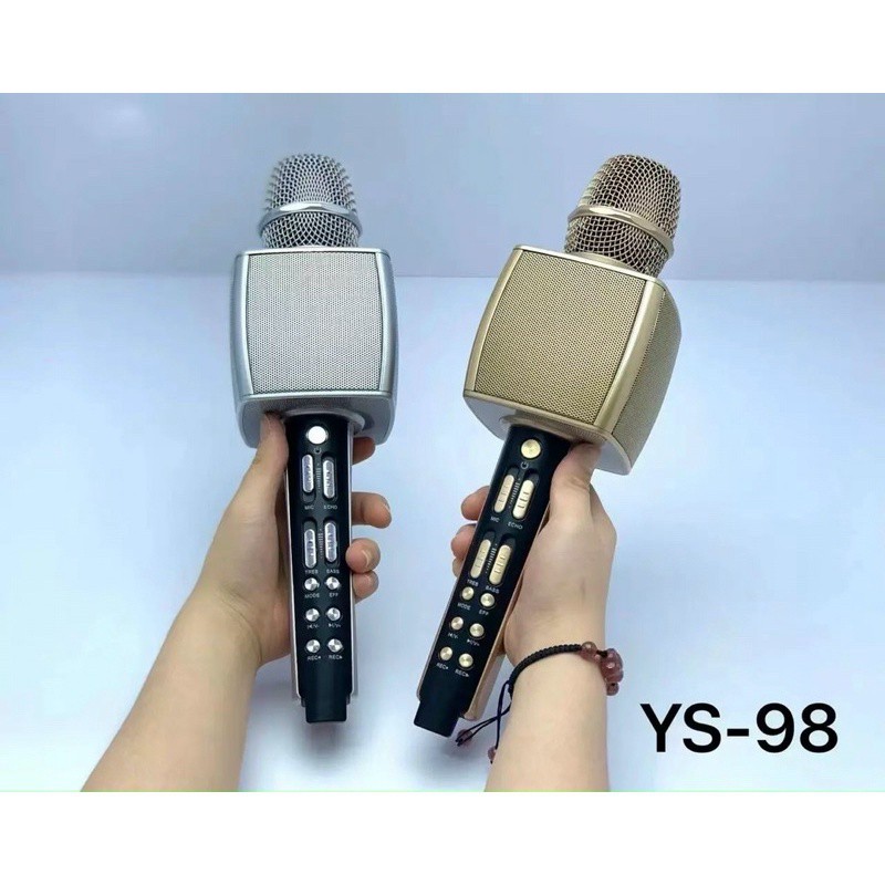 Micro karaoke 2 micro kèm loa bluetooth Ys-98