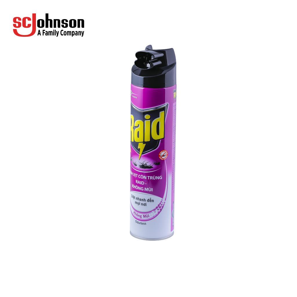 RAID Bình xịt côn trùng Không Mùi 600ml