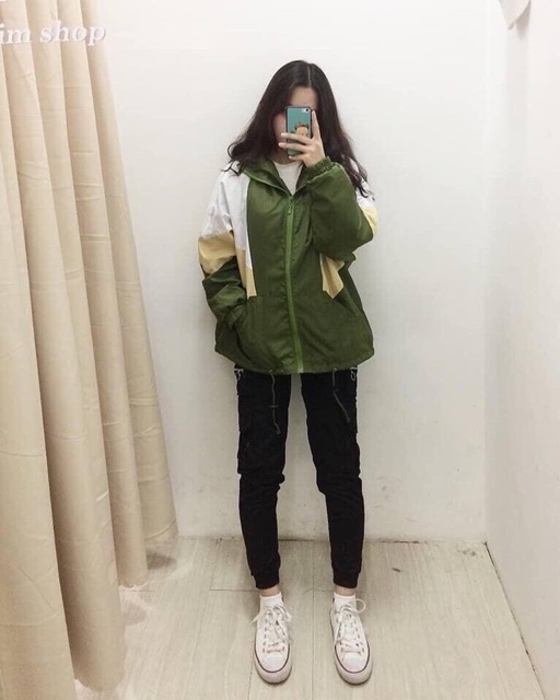 ÁO KHOÁC DÙ PHỐI MÀU