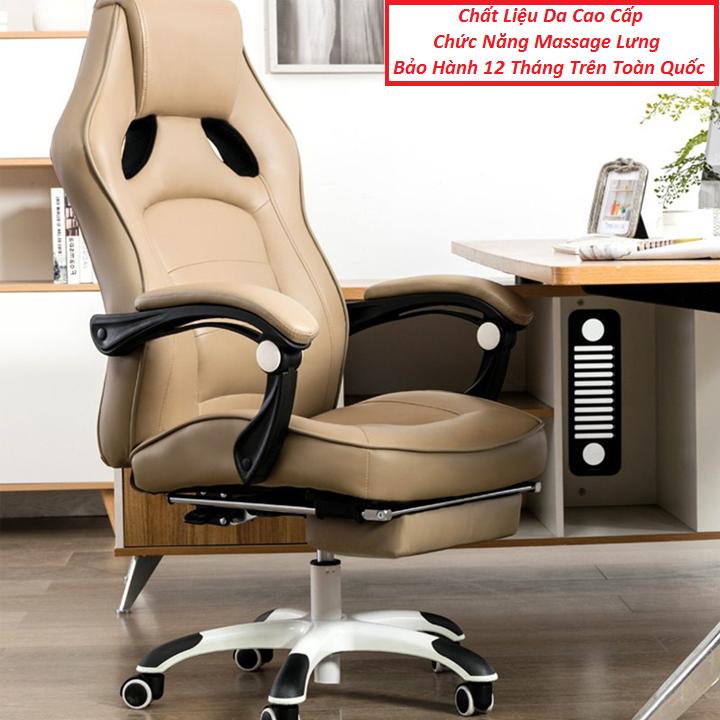 Ghế Làm Việc Kèm Massage Lưng, Có Để Chân, Ghế Văn Phòng, Ghế Giám Đốc giá rẻ