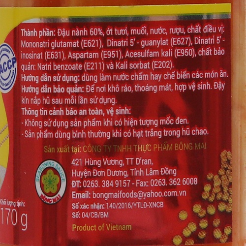 Chao Bông Mai hũ 370g