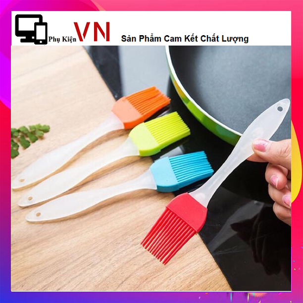 Cọ Quét Dầu Bằng Silicon Tiện Dụng Cho Nhà Bếp - Dụng Cụ Làm Bánh Chổi Quét Dầu Cọ Phết Dầu Silicon