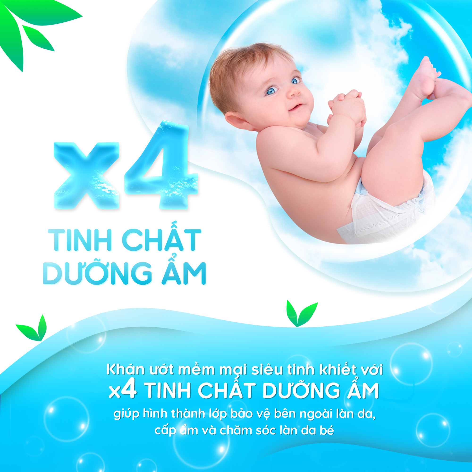 Khăn Ướt Cho Bé OMA & Baby Không Mùi