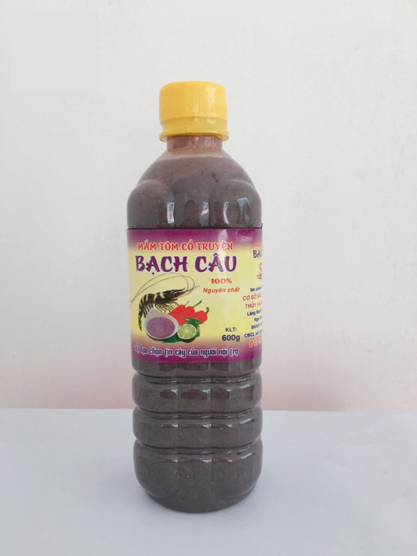 Mắm tôm nguyên chất Bạch Câu loại ngon 600gram - không phụ gia và chất bảo quản