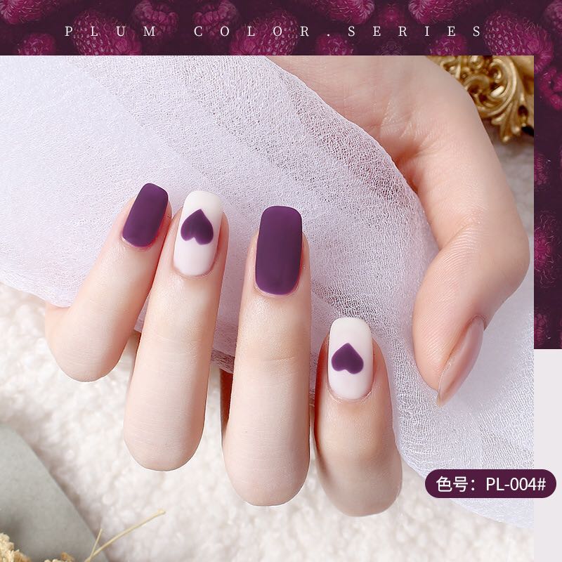 [HCM]Sơn gel AS - màu tím than mã PL