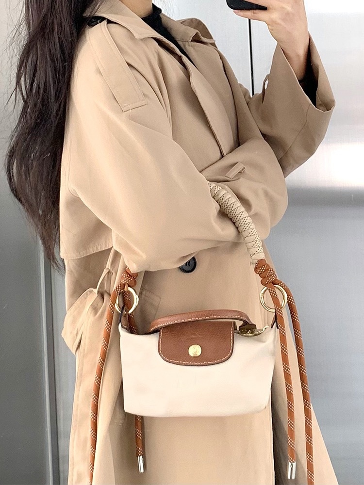 Originality hand workshop Evelyn mini package braided rope with modified handbag martial bag straps underarm bag chain accessories