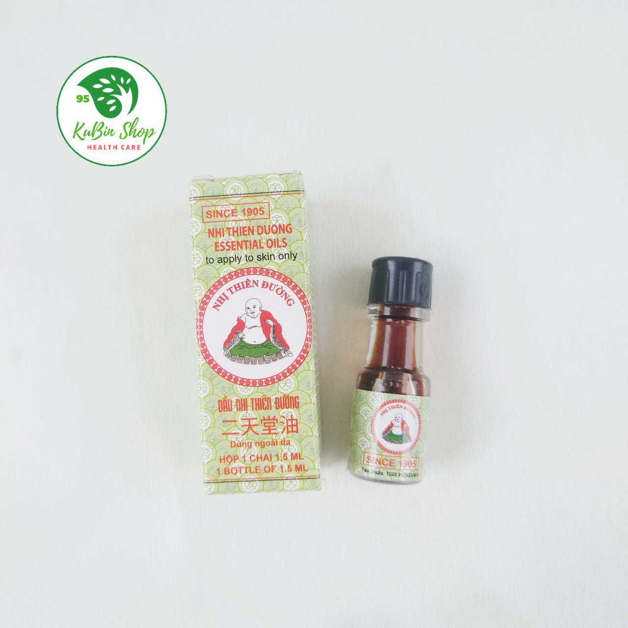 Dầu Gió Nhị Thiên Đường chai 1.5ml