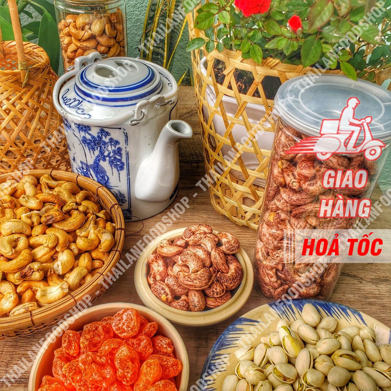 Hạt Điều Rang Muối - Nguyên Hạt Vỏ Lụa - Lon 500gr