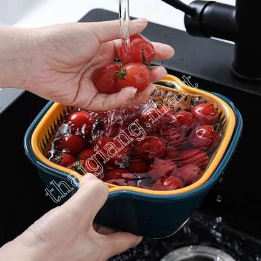 Sét rổ chậu 6 món đựng rau, hoa quả